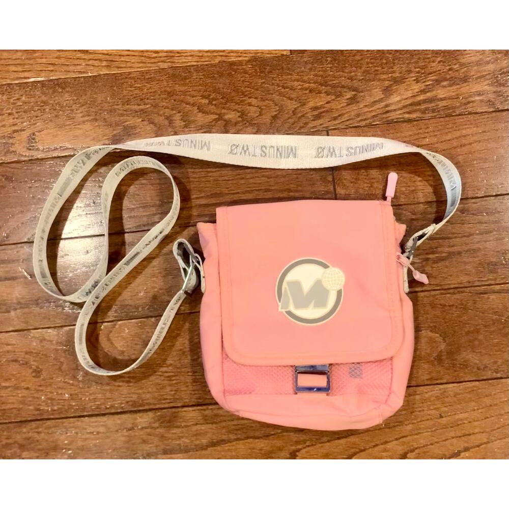 Minus Two Pink Mini‎ Crossbody Bag Y2K Tech Utility Shoulder Bag Streetwear Rare